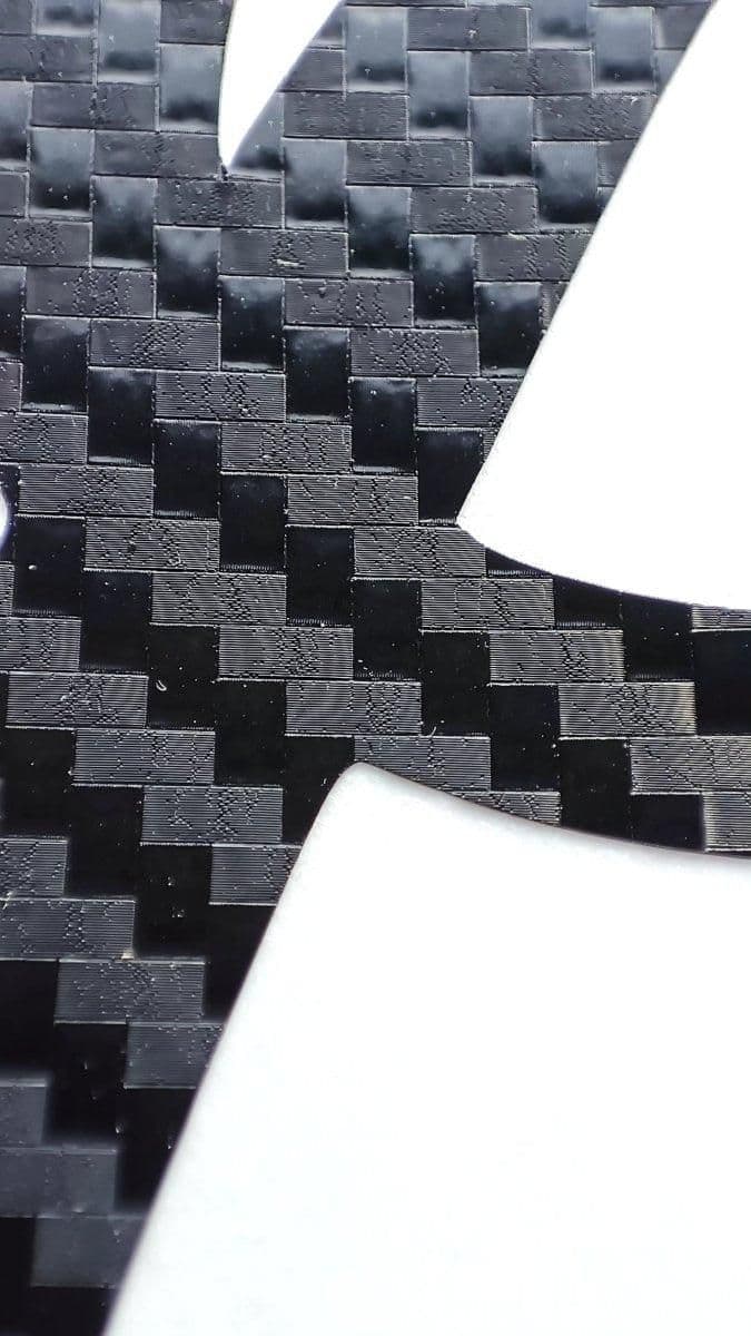 image-Personalized Carbon Fiber Letter Stickers, Custom Monogram Decals