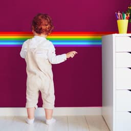 image-Vibrant Rainbow Spectrum Adhesive Wall Decal