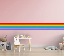 image-Vibrant Rainbow Spectrum Adhesive Wall Decal