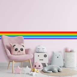 image-Vibrant Rainbow Spectrum Adhesive Wall Decal