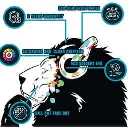 image-Lion Theme Wall Stickers, Groove Decals for Kids, Animal Escape Artwork