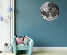 image-Phases of the Moon Wall Sticker Decal, Lunar Cycle Wall Art, Astrology Decor