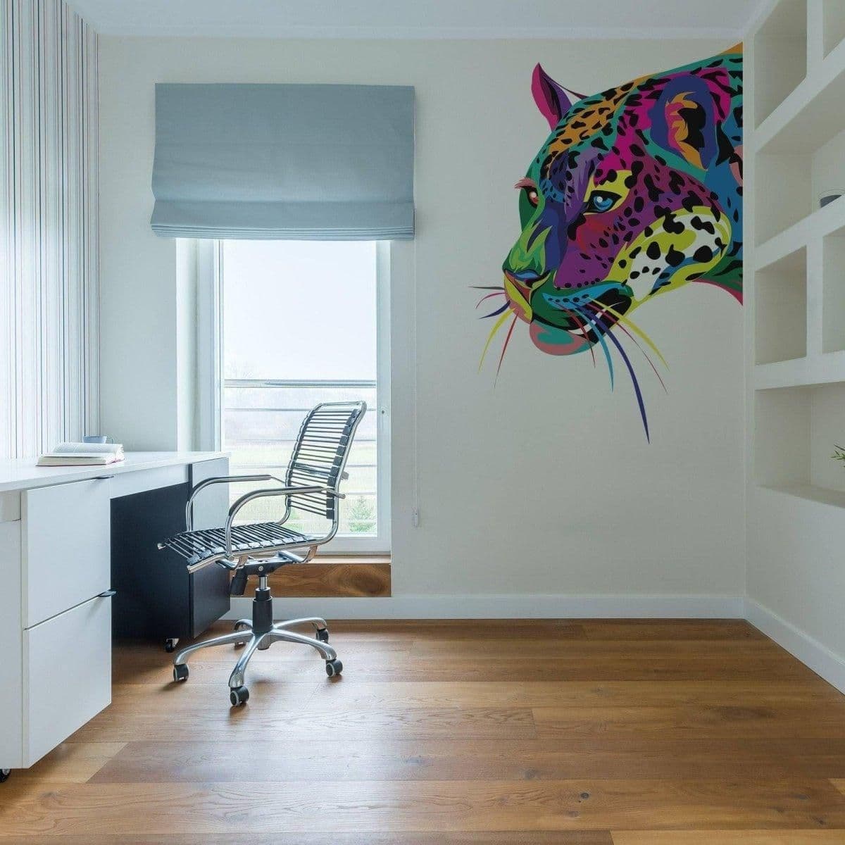 image-Stylish Wall Sticker Featuring a Panther Design, Sophisticated Wall Decoration