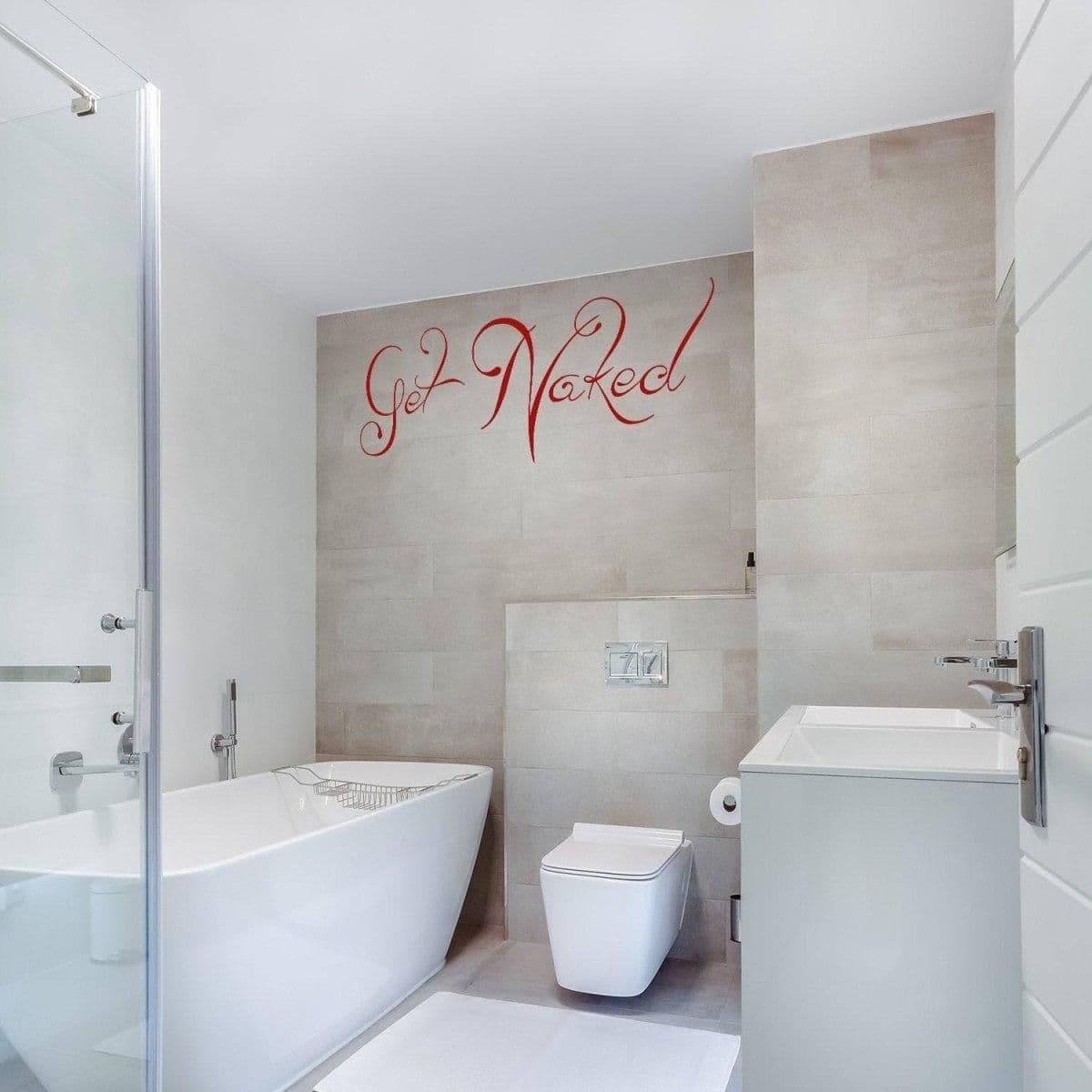 image-Bathroom Humor Decal: Superior Bathroom Fun Embellishment and Makeover Accessory