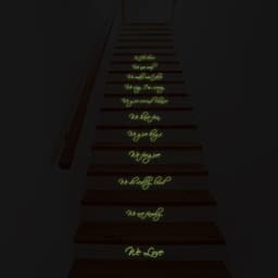 image-Glow-in-the-Dark Stair Decal - Luminescent Family - Ideal for Creating Enchanting Ambience