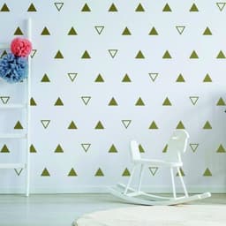 image-Geometric Triangle Wall Decal Set - 40 Piece Vinyl Wall Art Stickers