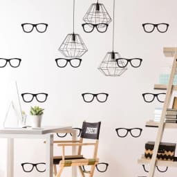 image-Pack of 50 Spectacular Wall Decals, Spectacles Design Wall Stickers