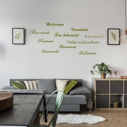 image-Front Door Decal: Elegant Entryway Sign Sticker Design