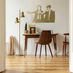 image-Banksy Pulp Fiction Movie Fan Wall Art Sticker: Fanatic Cinema Decorative Decal