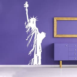 image-USA Liberty Decal - American Themed Vinyl Sticker - Patriotic Decorative Adhesive