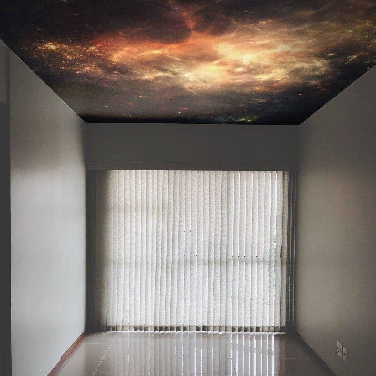 image-Majestic Celestial Vinyl Ceiling Decal: Wallpaper Sticker