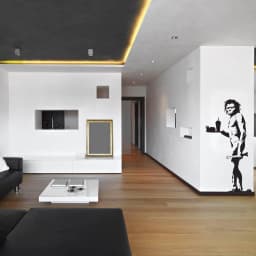 image-Caveman Jokes Vinyl Wall Sticker, Comic Style Wall Tattoo, Humorous Art Decal