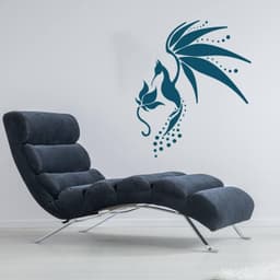 image-Adorable Hummingbird Designed Wall Decal - Decorative Wall Art Sticker