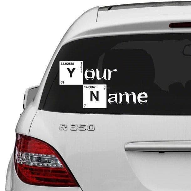 image-Custom Text Vinyl Decal - Personalized Sticker Design
