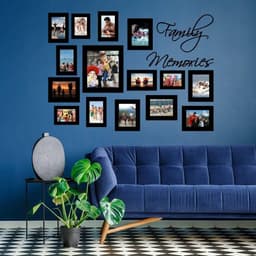 image-Stylish Vinyl Wall Sticker Picture Frame, Home Adhesive Art Decor Decal