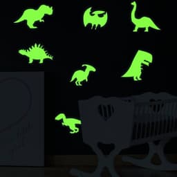 image-Dinosaur Wall Decals: Enchanting Glow-in-the-Dark Prehistoric Themed Stickers