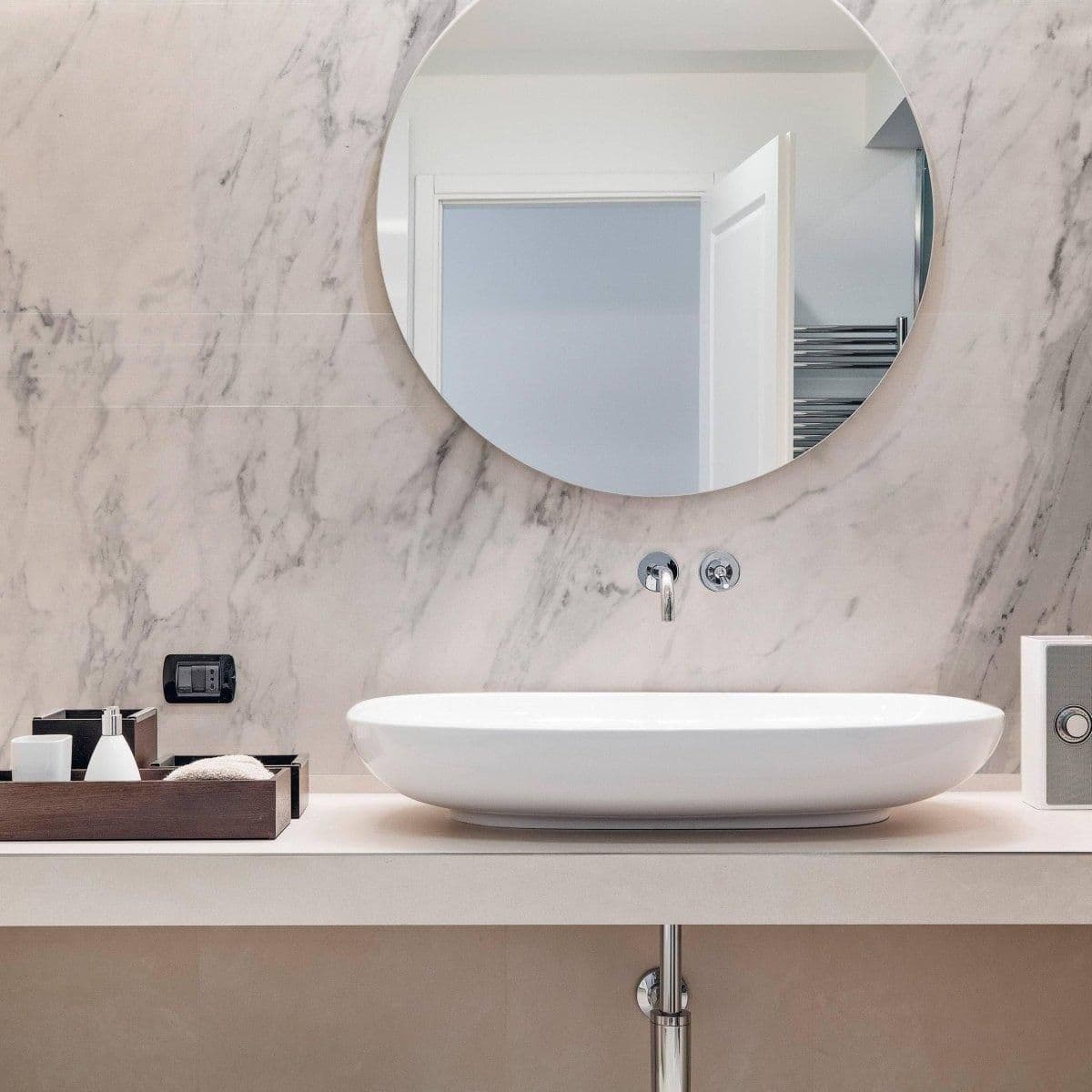 image-Stone-Pattern Adhesive Wallpaper - Stylish Wall Covering