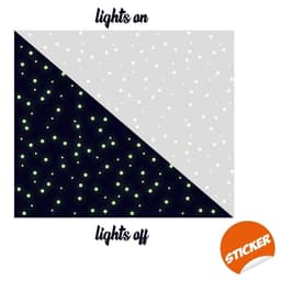 image-Luminous Cosmic Circle Wall Decals Set - Starry Sky Wall Art Stickers