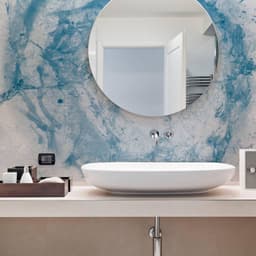 image-Sophisticated Self-Adhesive Marble Effect Wallpaper, Easy to Install and Remove