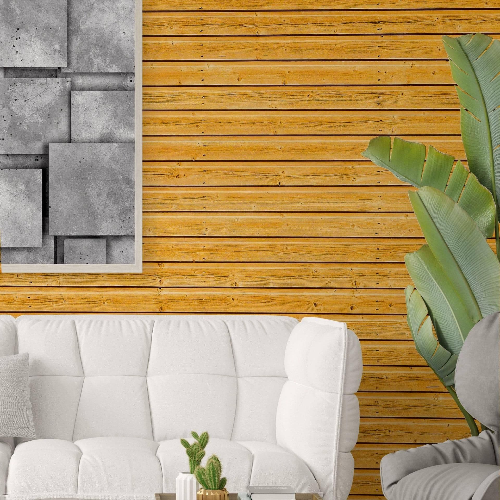 image-Rustic Wood Plank Peel and Stick Wallpaper - Adhesive Decorative Wall Covering