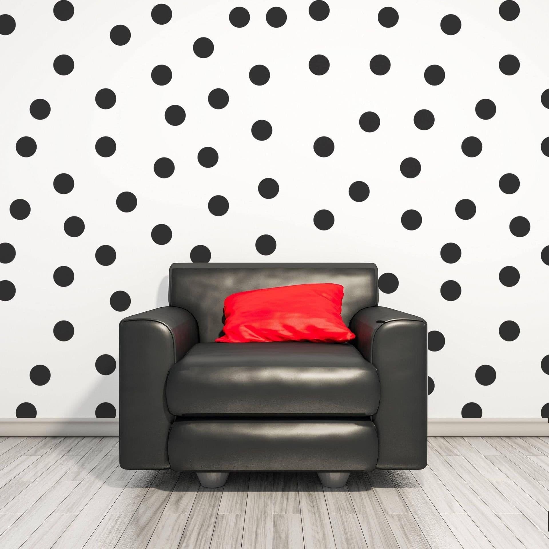 image-Small Colored Circle Wall Stickers - Pack of 40 Creative Decals