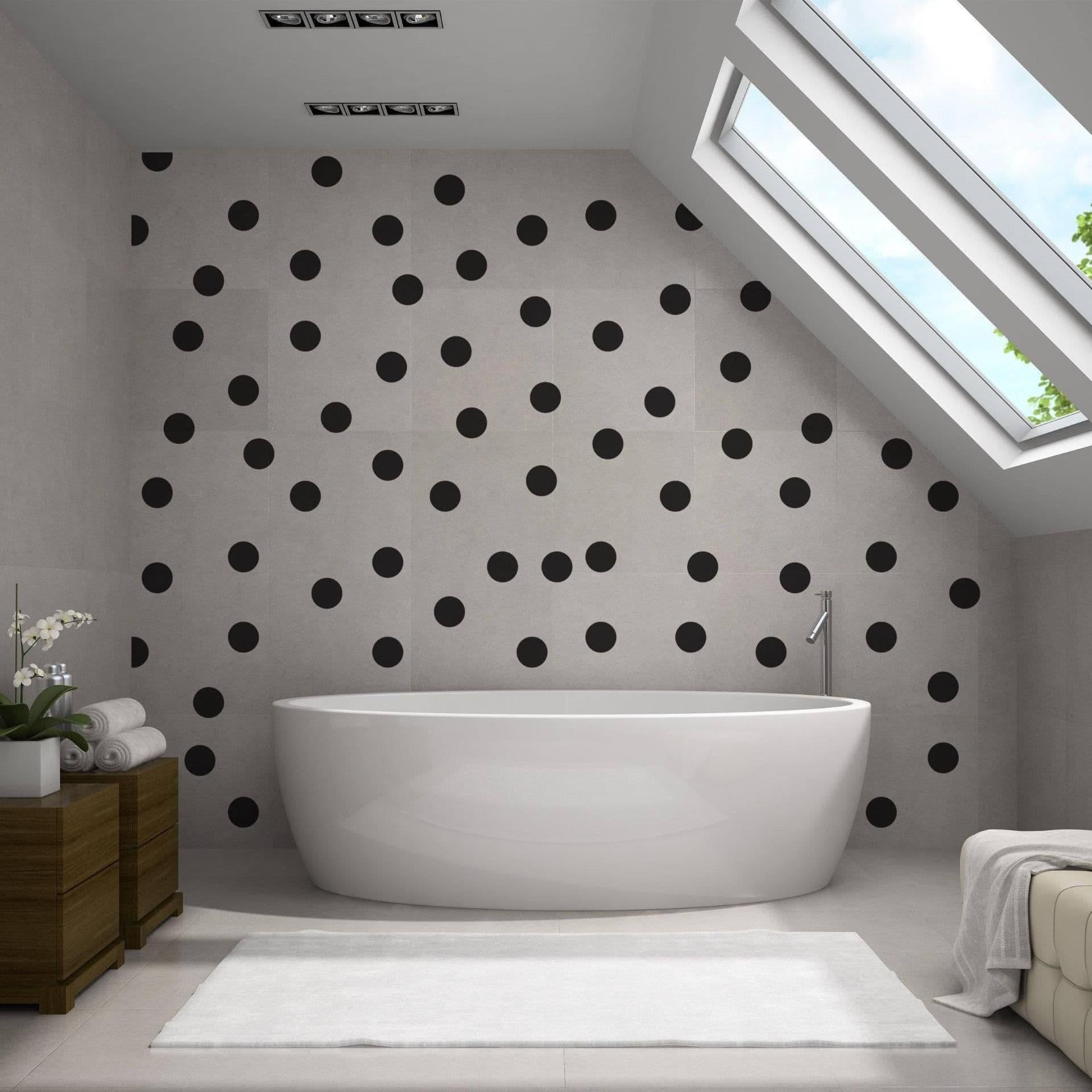 image-Small Colored Circle Wall Stickers - Pack of 40 Creative Decals