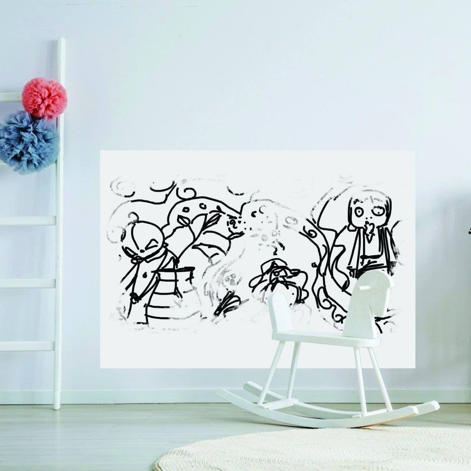 image-Versatile Dry Erase Vinyl Decal: The Ultimate Organizational Solution