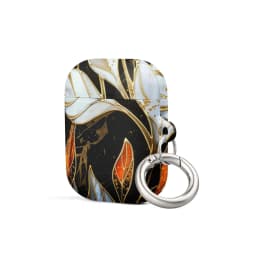 image-Stained Galss Leaves Case for AirPods