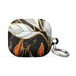 image-Stained Galss Leaves Case for AirPods