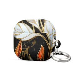 image-Stained Galss Leaves Case for AirPods