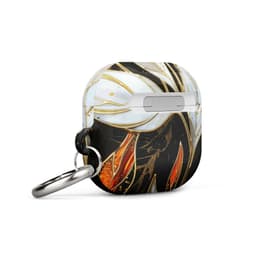 image-Stained Galss Leaves Case for AirPods
