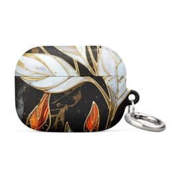 image-Stained Galss Leaves Case for AirPods