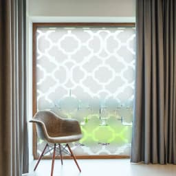 image-Stylish Privacy Glass Window Film - Decorative Static Cling Window Covering Film