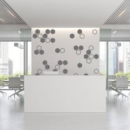 image-Hexagon Wall Decals - Golden Honeycomb Wall Stickers for Living Room Aesthetics