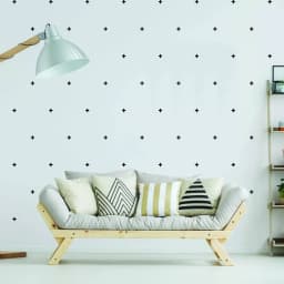 image-Adhesive CrossLine Vinyl Wall Decals - Artistic Home Accentuation Solution