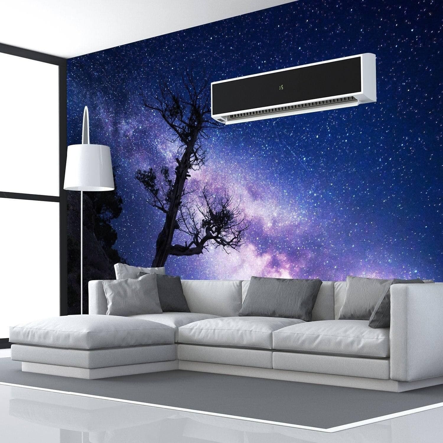 image-Stellar Galaxy Decal - Planet Wall Art Sticker, Universe Themed Window Cling