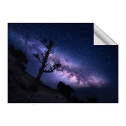 image-Stellar Galaxy Decal - Planet Wall Art Sticker, Universe Themed Window Cling