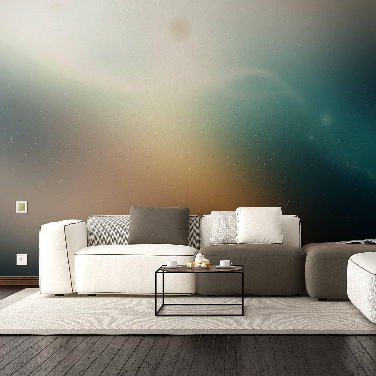 image-Stellar Galaxy Decal - Planet Wall Art Sticker, Universe Themed Window Cling