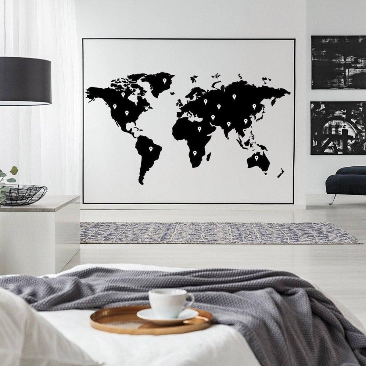 image-Wanderlust Vinyl Sticker - Wall Decal for Travel Lovers, Artistic Design