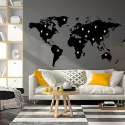 image-Wanderlust Vinyl Sticker - Wall Decal for Travel Lovers, Artistic Design