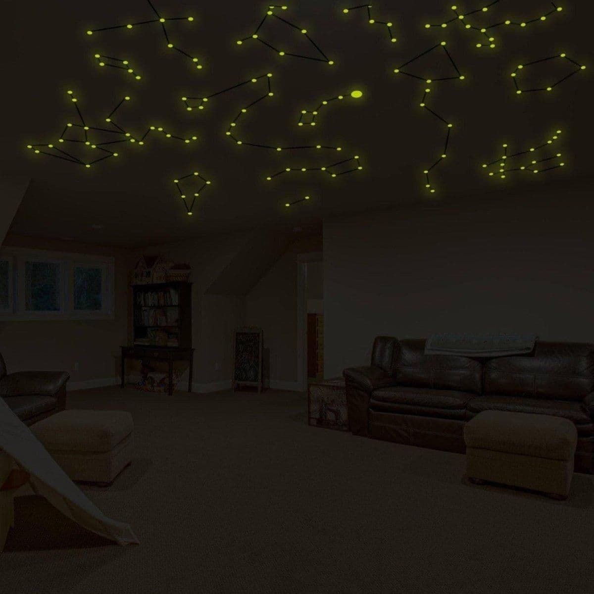 image-Constellation Luminary Decal Kit for Ceiling - Starry Night Sky Stickers