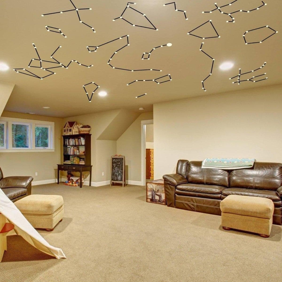 image-Constellation Luminary Decal Kit for Ceiling - Starry Night Sky Stickers