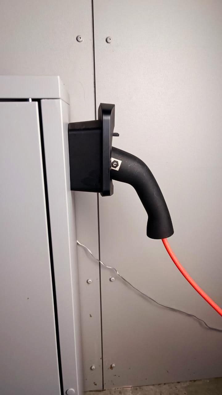 image-Electric Car Charger Connector Wall Holder | EV Wall Mount Organizer Charging Cable Holder | Electric Vehicle Charger Dock Connector Holder