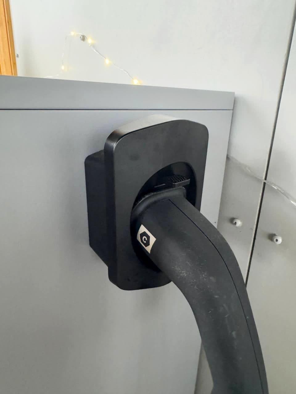 image-Electric Car Charger Connector Wall Holder | EV Wall Mount Organizer Charging Cable Holder | Electric Vehicle Charger Dock Connector Holder