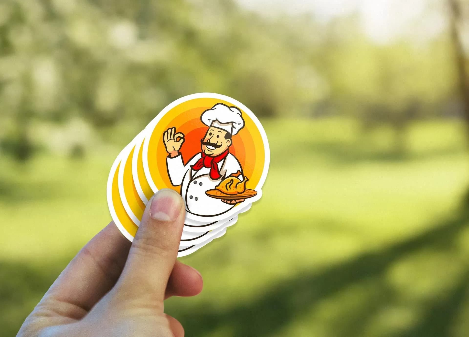 image-Personalized Kiss Die Cut Stickers - Custom Business Logo Label For Gift