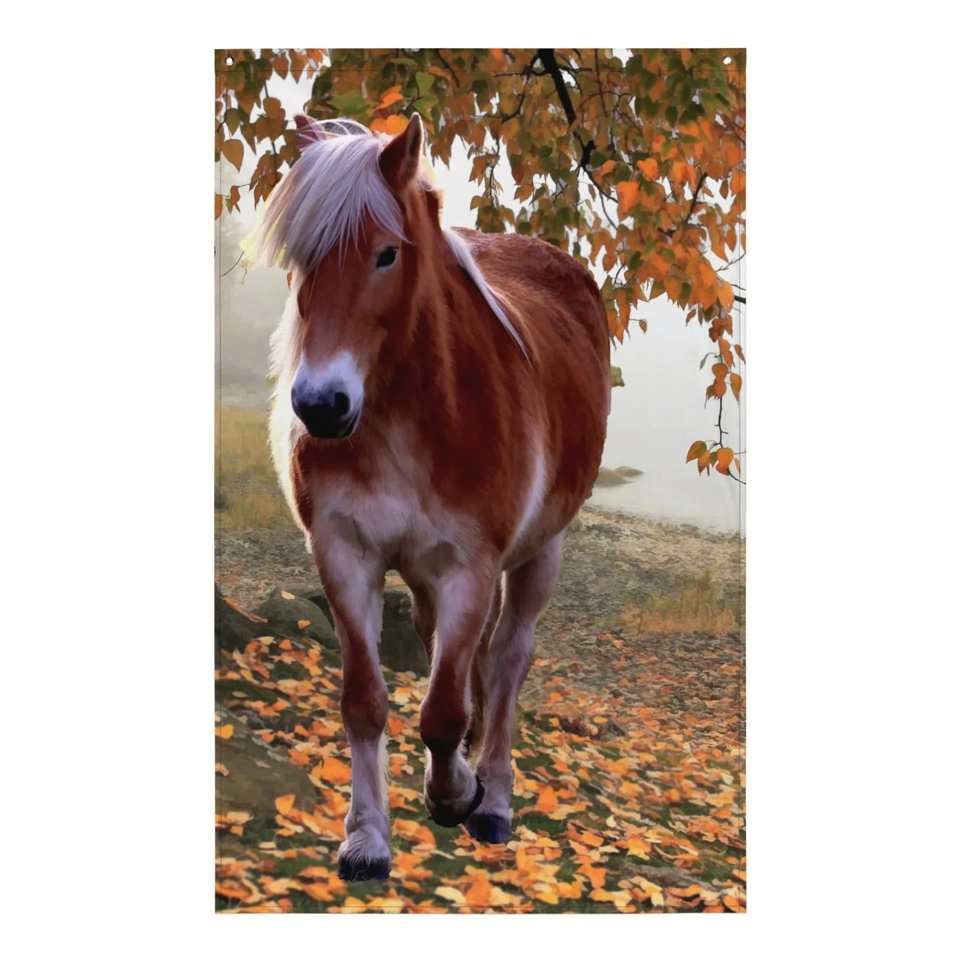image-Spring Horse Painting Flag Tapestry