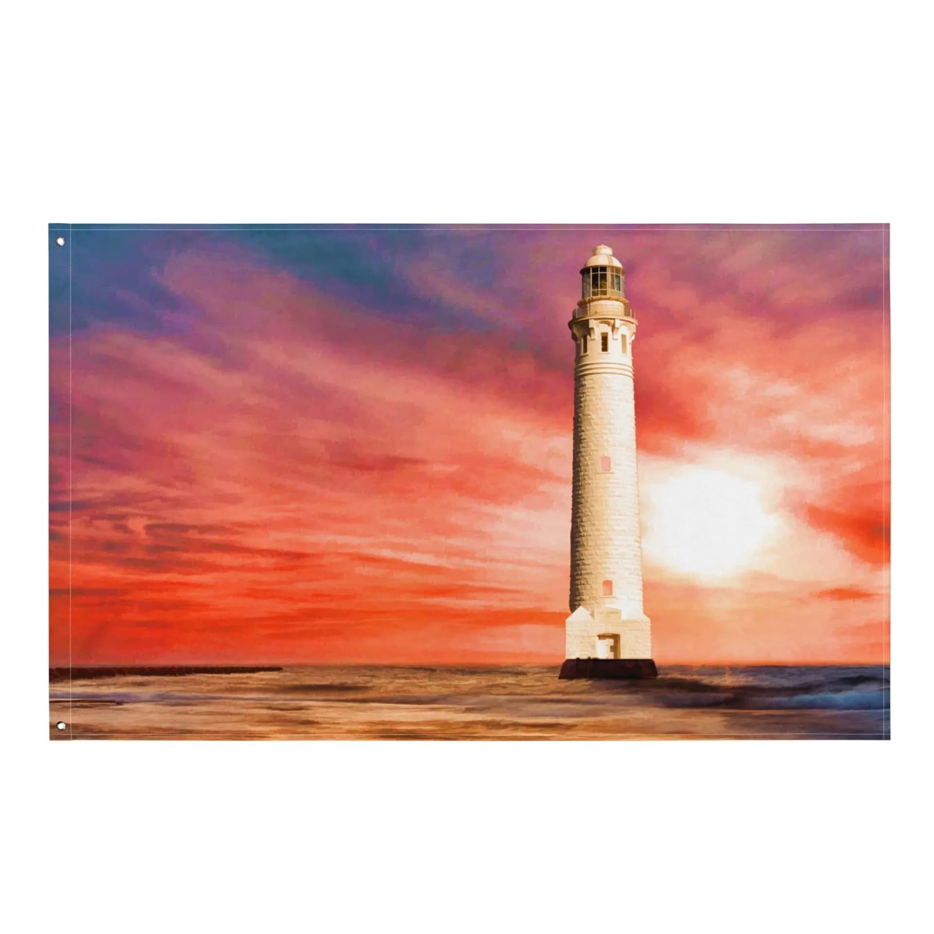 image-Lighthouse Wall Art Painting Flag Tapestry