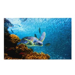 image-Turtle art Oil Painting Flag Tapestry