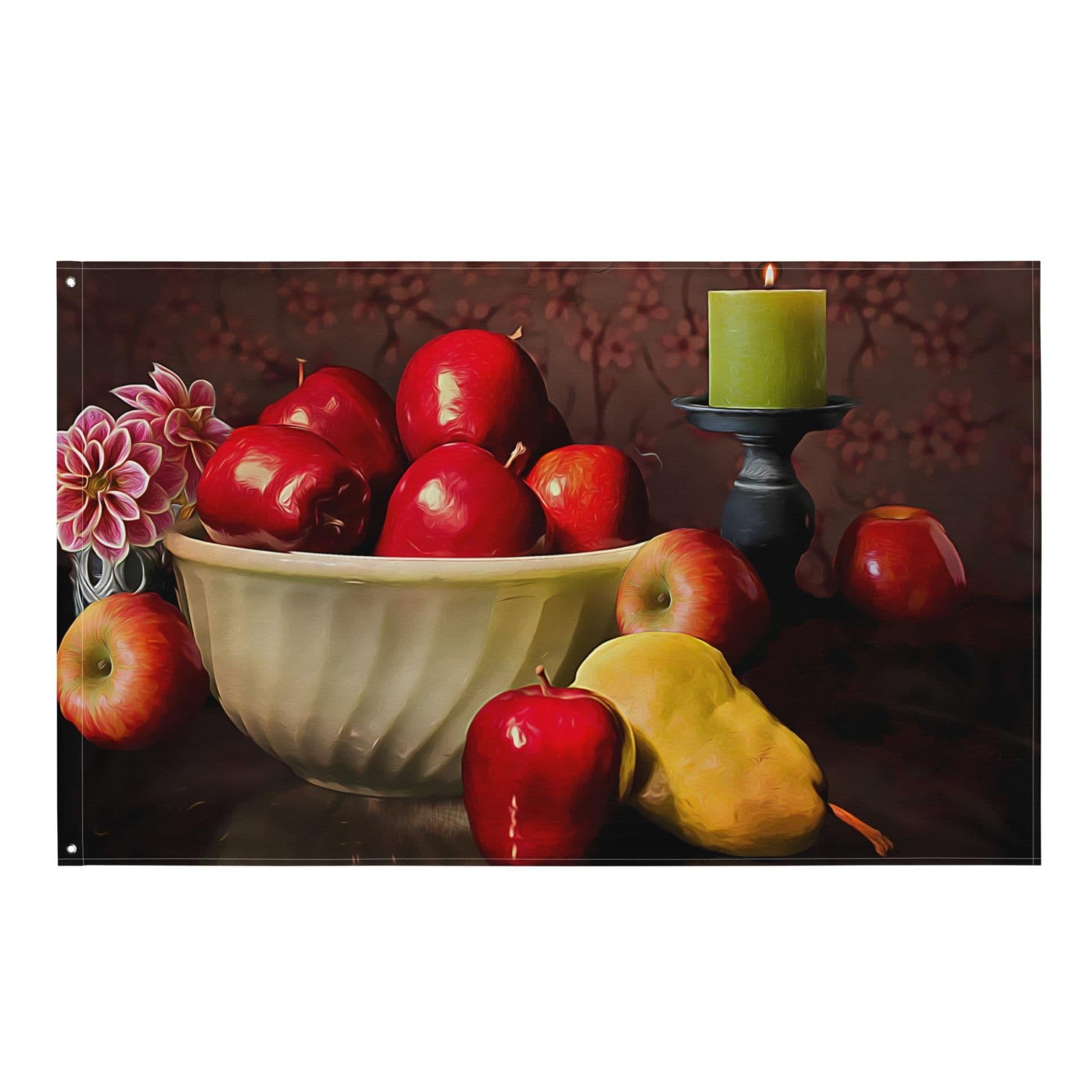 image-Fruits Painting 4 Flag Tapestry