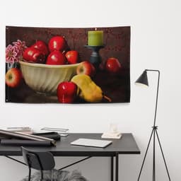 image-Fruits Painting 4 Flag Tapestry